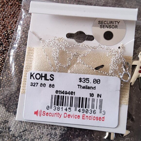 Gingerbread Man 925 necklace NWT and earrings set - Picture 3 of 3